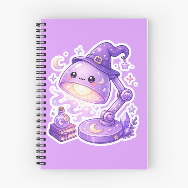 Item preview, Magical Witch Desk Lamp Sticker designed and sold by Christiana-Art.