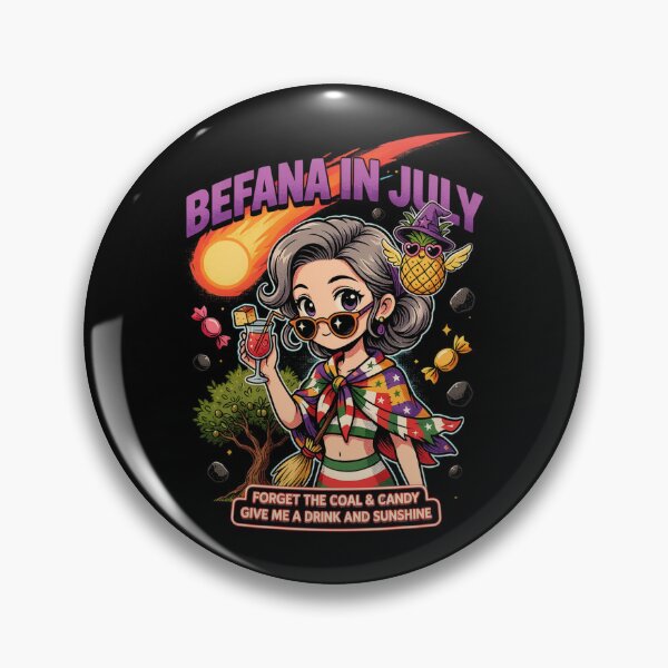 Item preview,  Befana In July – Italian Christmas Witch Funny Summer Shirt Italy Folklore Gift Epiphany V11 designed and sold by DarylWelsh2024.
