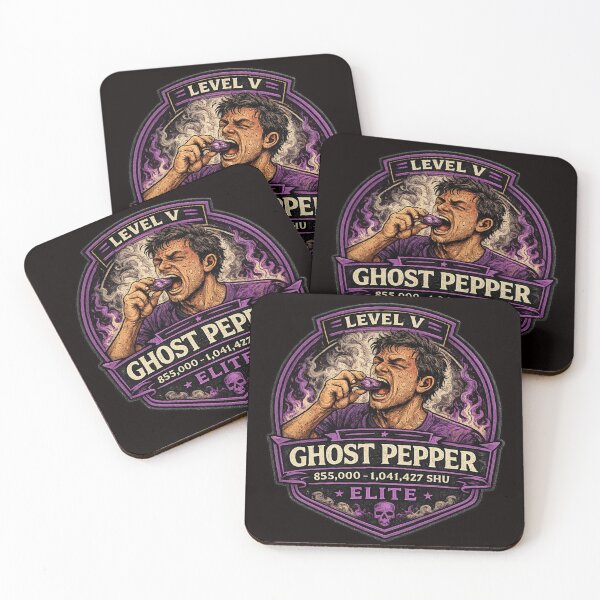 Item preview, Ghost Pepper Heat Level Badge – Level V Elite | Spicy Pepper Challenge Design designed and sold by Tadeusz1.