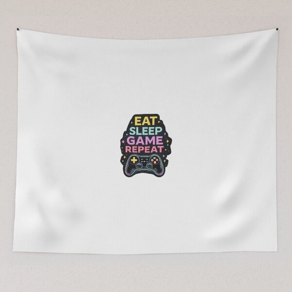 Item preview, Eat Sleep Game Repeat Funny Gamer Gaming Design designed and sold by JamalHashim.