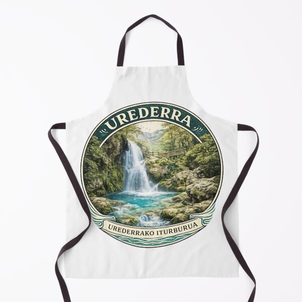 Item preview, Urederra | Urederrako Iturburua – Vintage Waterfall Illustration designed and sold by Daila69.