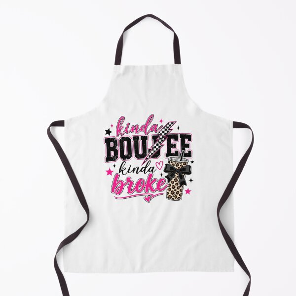 Item preview, Kinda Boujee Kinda Broke- pink and black design designed and sold by RahRahsCreation.