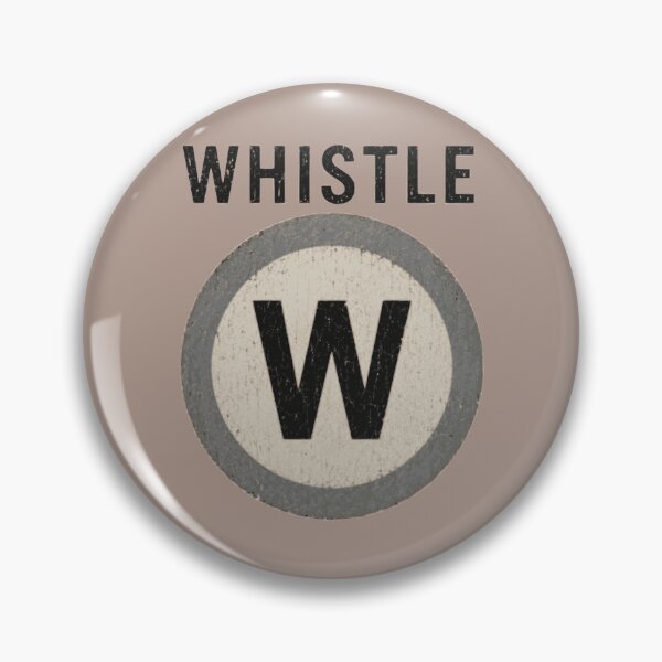 Item preview, British Railway Whistle Board | Vintage W Railway Sign designed and sold by Geokafi.
