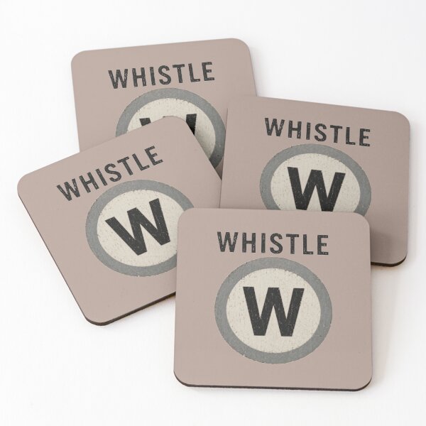 Item preview, British Railway Whistle Board | Vintage W Railway Sign designed and sold by Geokafi.
