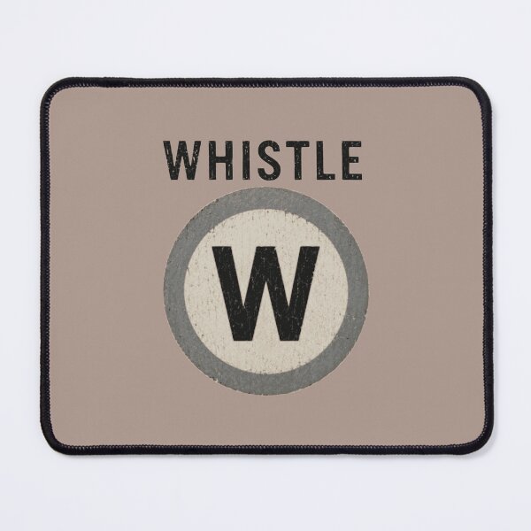Item preview, British Railway Whistle Board | Vintage W Railway Sign designed and sold by Geokafi.