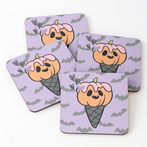 Item preview, Summerween Pumpkin Ice Scream and Bats designed and sold by WildWoodlandWitch.