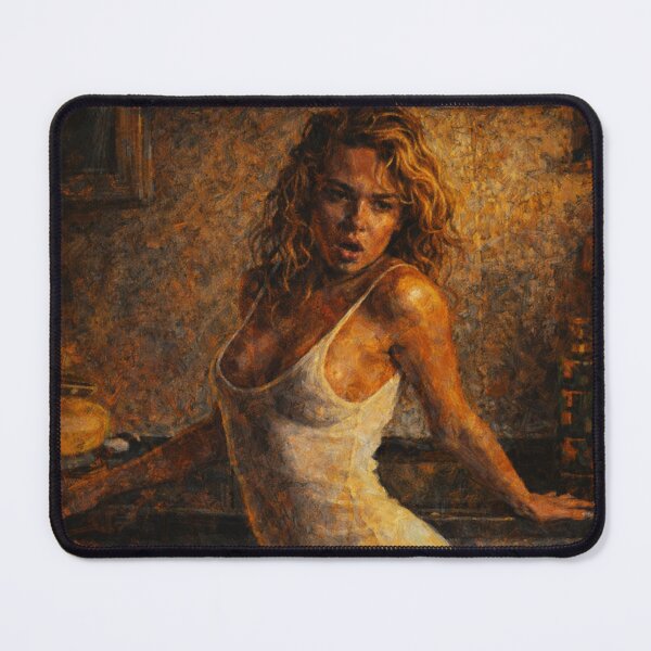 Item preview, Rustic Kitchen Seductress Expressive Impressionist Painting designed and sold by Vicky021.