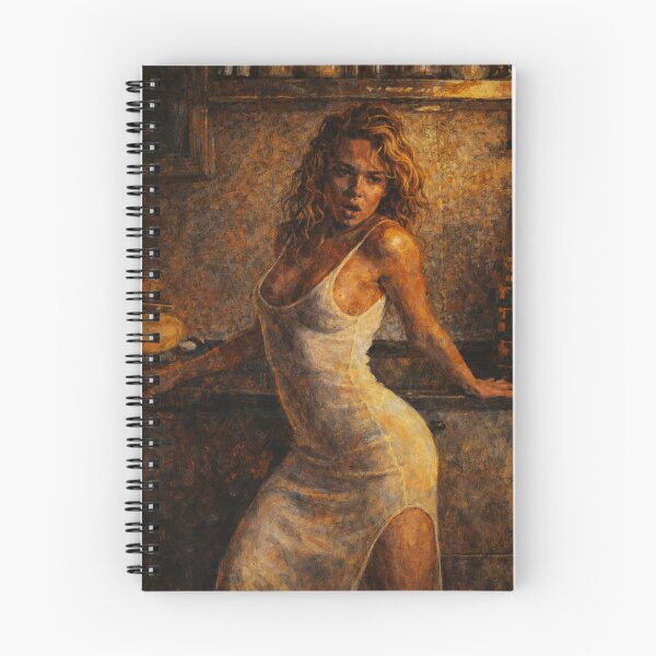 Item preview, Rustic Kitchen Seductress Expressive Impressionist Painting designed and sold by Vicky021.