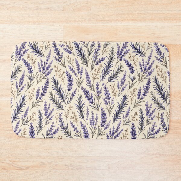 Item preview, Lavender Rosemary Provence Watercolor Botanical Seamless designed and sold by Inkworksbyshery.