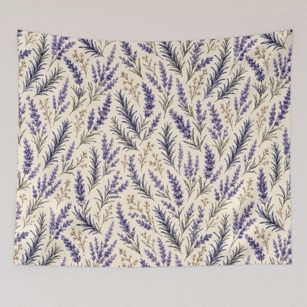 Item preview, Lavender Rosemary Provence Watercolor Botanical Seamless designed and sold by Inkworksbyshery.