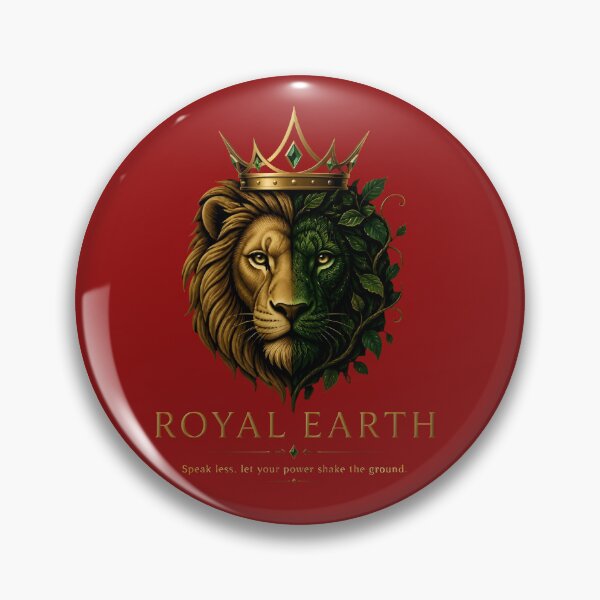 Item preview, Royal Earth Golden Lion Crown Emblem designed and sold by RoyalEarthstore.