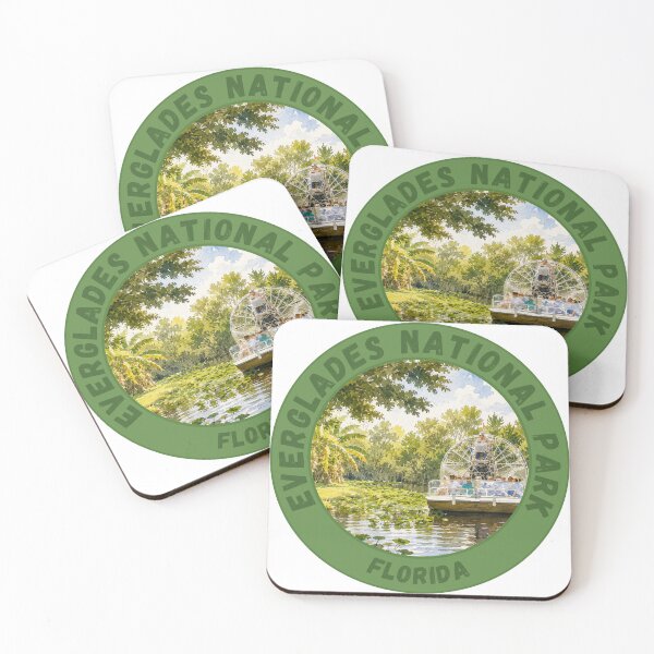 Item preview, Everglades National Park Badge | Watercolor designed and sold by CozyTideClub.
