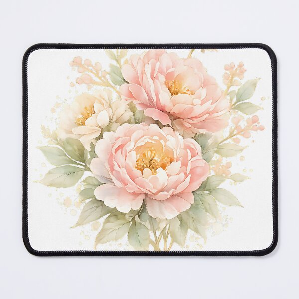 Item preview, Soft Pastel Watercolor Peony Bouquet   designed and sold by Jaideep Walia.