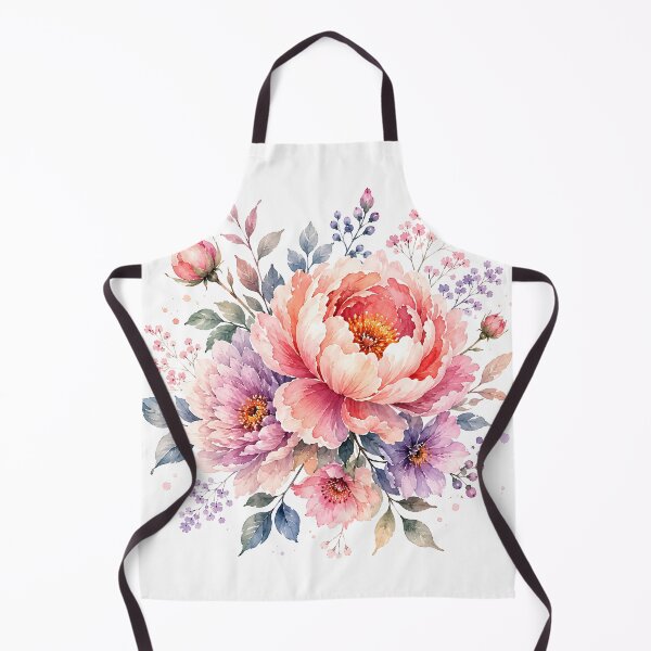 Item preview, Vibrant Watercolor Peony and Wildflower Bouque designed and sold by Jaideep Walia.