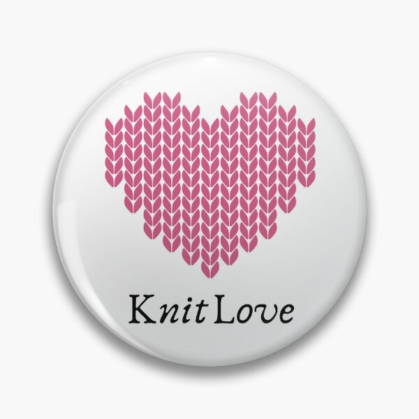 Item preview, Knitted Heart Illustration | Cozy Scandinavian Knit Pattern designed and sold by MikkamioDesign.