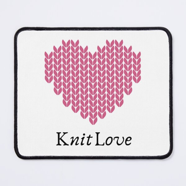 Item preview, Knitted Heart Illustration | Cozy Scandinavian Knit Pattern designed and sold by MikkamioDesign.