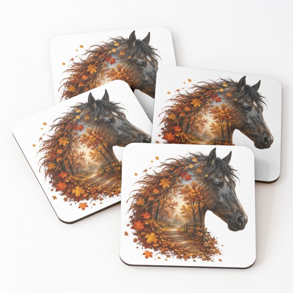 Item preview, Horse Portrait – Autumn Landscape designed and sold by OTSC.