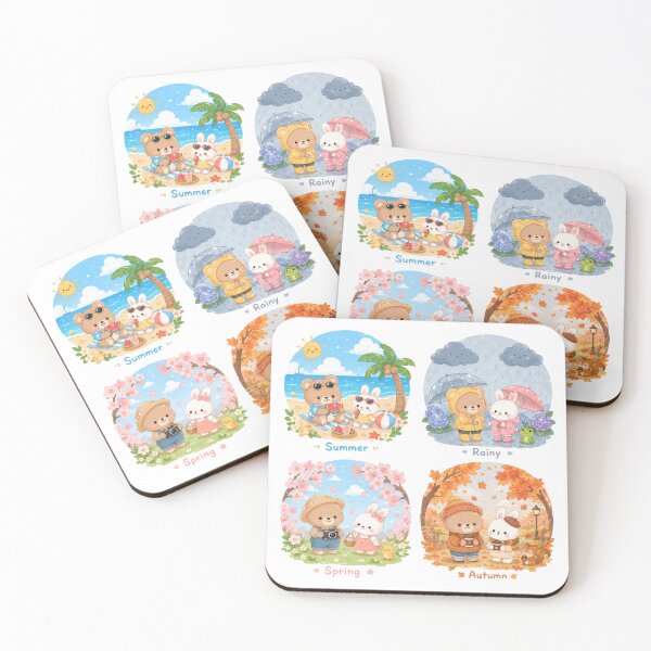 Item preview, Four Seasons Bear and Bunny Friends designed and sold by 0606PM.