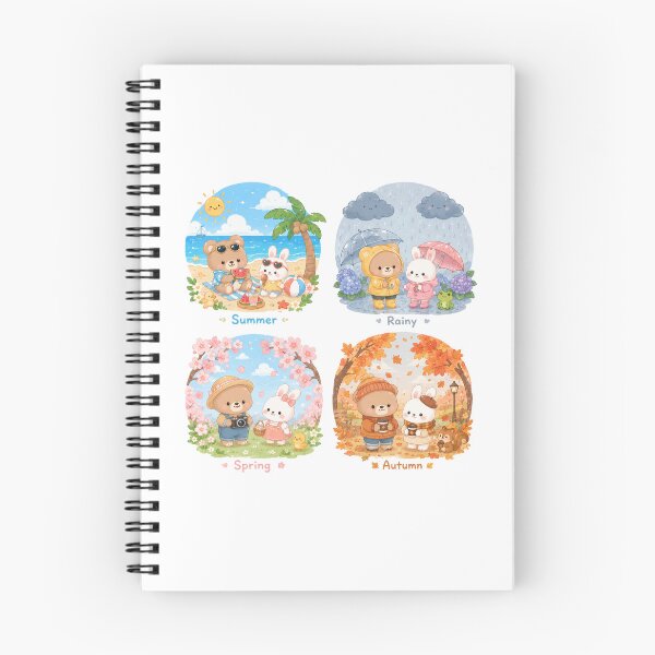 Item preview, Four Seasons Bear and Bunny Friends designed and sold by 0606PM.
