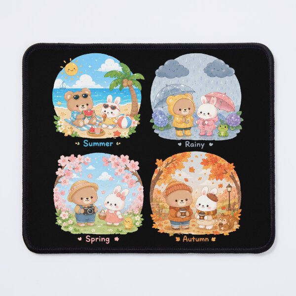 Item preview, Four Seasons Bear and Bunny Friends designed and sold by 0606PM.