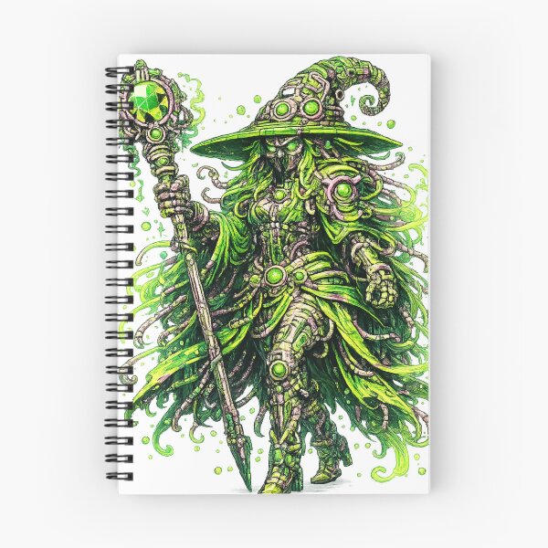 Item preview, Emerald Hex – Cybernetic Witch of the Arcane designed and sold by onlin3boutiqu3.
