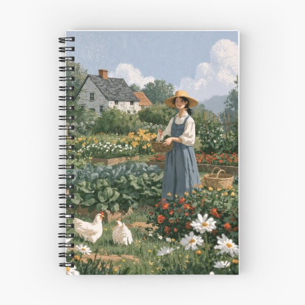 Item preview, T-shirt - Wall Art - Poster: Countryside Cottage Garden Serenity designed and sold by ForeverPrintsOK.
