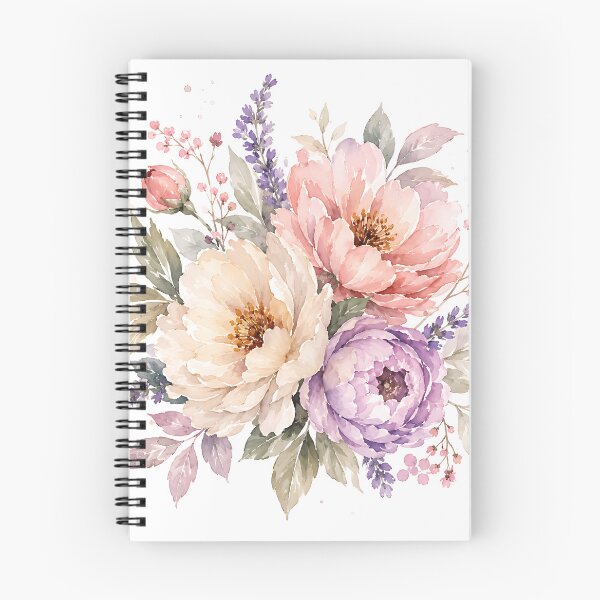 Item preview, Elegant Watercolor Peony and Lavender Bouquet  designed and sold by Jaideep Walia.