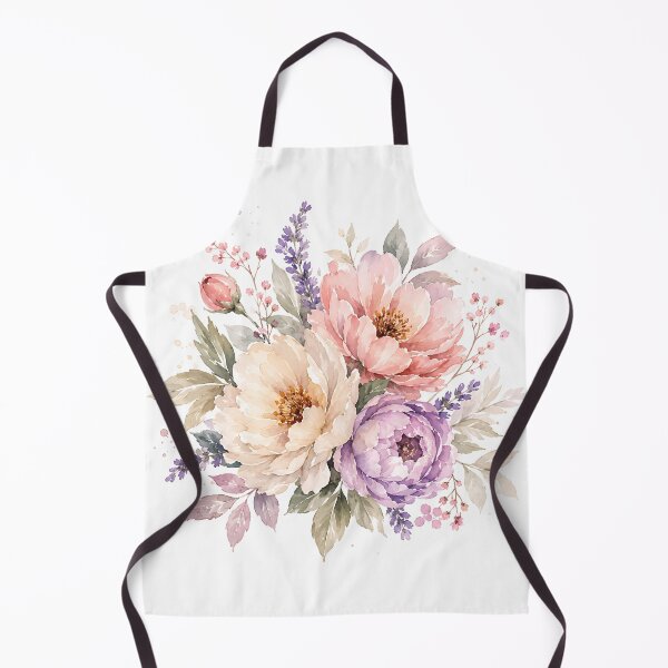 Item preview, Elegant Watercolor Peony and Lavender Bouquet  designed and sold by Jaideep Walia.