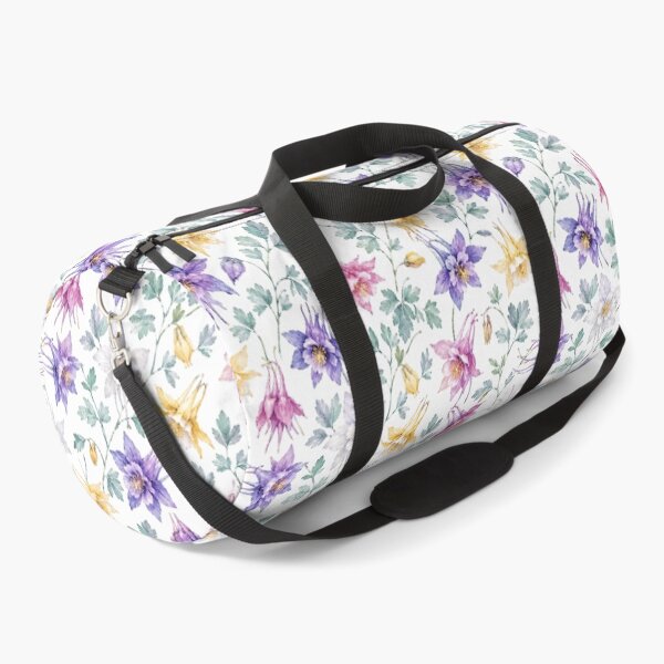Item preview, Columbine Aquilegia Watercolor Garden Seamless Pattern designed and sold by Inkworksbyshery.