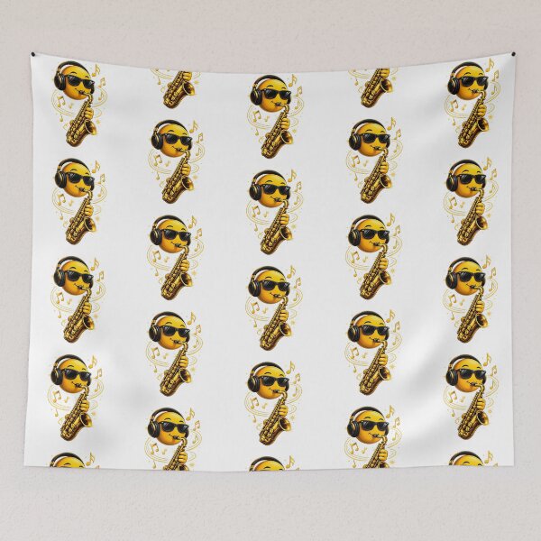 Item preview, Cool and Passionate Saxophonist Emoji designed and sold by KM Design.