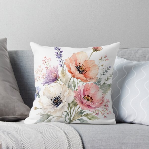 Item preview, Watercolor Wildflower Bouquet Art  designed and sold by Jaideep Walia.