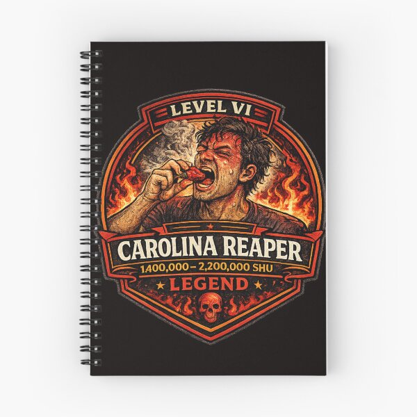Item preview, Carolina Reaper Heat Level Badge – Level VI Legend | Ultimate Spicy Pepper Challenge Design designed and sold by Tadeusz1.