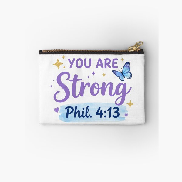 Item preview, You Are Strong Christian Design - Philippians 4:13 Bible Verse Encouragement designed and sold by For His  Glory.