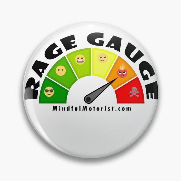 Item preview, Angry Rage Gauge designed and sold by MindfulMotorist.