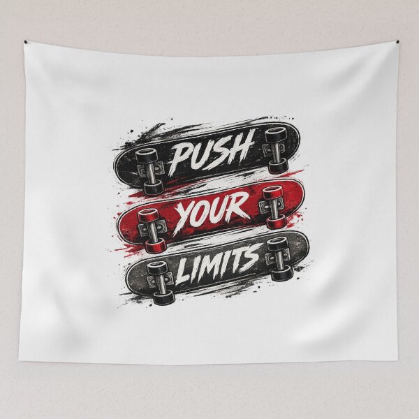 Item preview, Skateboard Motivation – Push Your Limits designed and sold by KM Design.