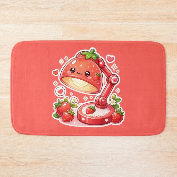 Item preview, Cute Strawberry Desk Lamp Sticker designed and sold by Christiana-Art.