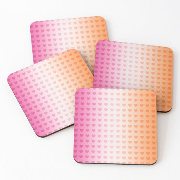 Item preview, Lesbian Pride Hearts – Bold Graphic Flag Design designed and sold by UndergroundRavers.