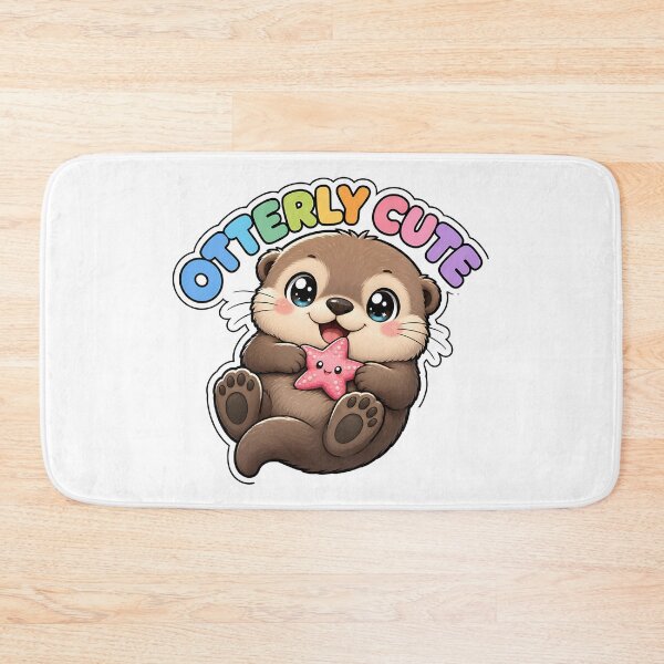 Item preview, Otterly Cute Sweet Otter with Starfish Kawaii designed and sold by BoosterShop.
