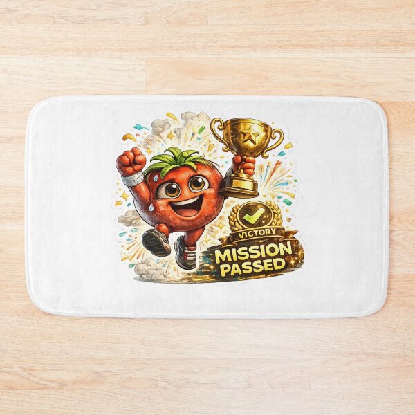 Item preview, Funny Tomato Mission Passed Victory Gaming Meme Sticker designed and sold by Bhinfy.