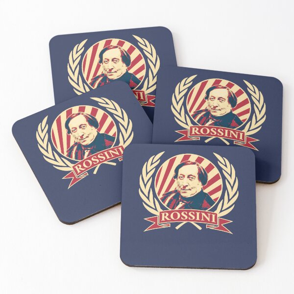 Aperçu de l'œuvre Gioachino Rossini Composer Pop Art Portrait Design créée et vendue par marke770.