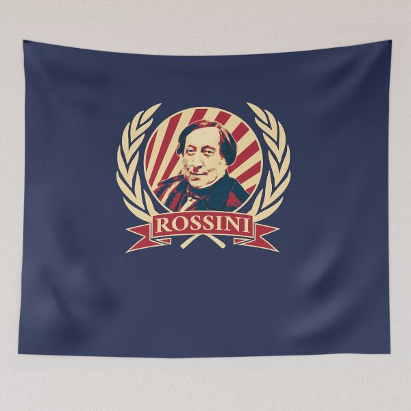 Item preview, Gioachino Rossini Composer Pop Art Portrait Design designed and sold by marke770.