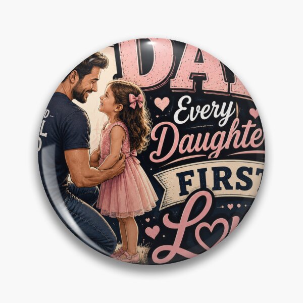 Item preview, Dad Every Daughter's First Love Sticker | Proud Girl Dad Gift designed and sold by happyhub786.