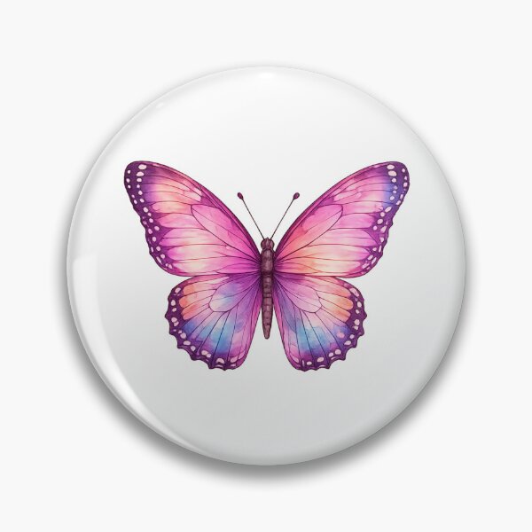 Item preview, Fairy Pink and Purple Watercolor Butterfly designed and sold by KM Design.