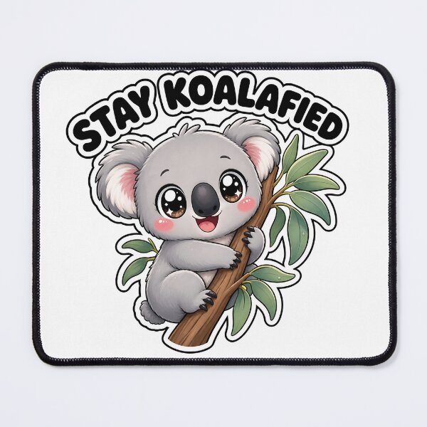 Item preview, Stay Koalafied Cute Koala on the Eucalyptus Kawaii designed and sold by BoosterShop.