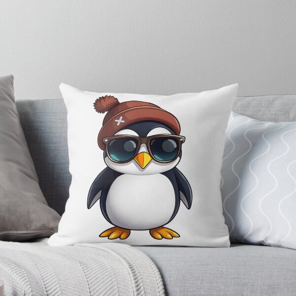 Item preview, Cool Penguin with Beanie and Sunglasses designed and sold by KM Design.