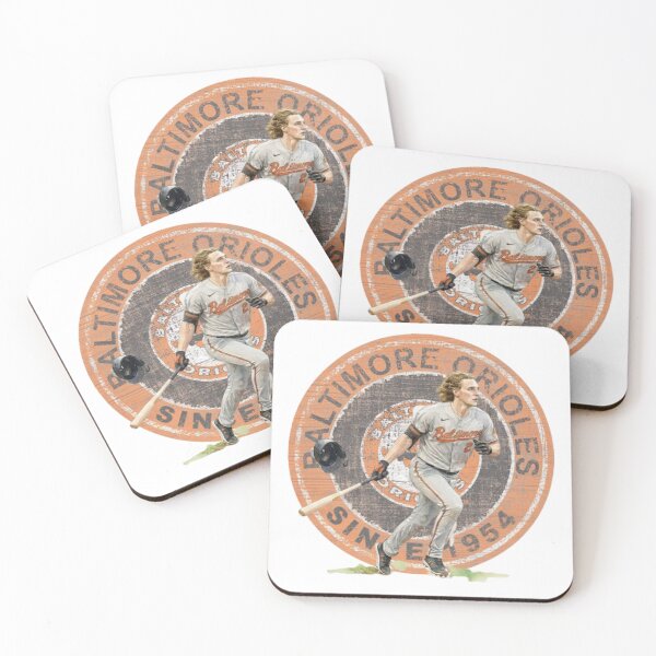 Item preview, Retro Baltimore Orioles Baseball player with long blonde hair, grunge logo designed and sold by Turnersports.