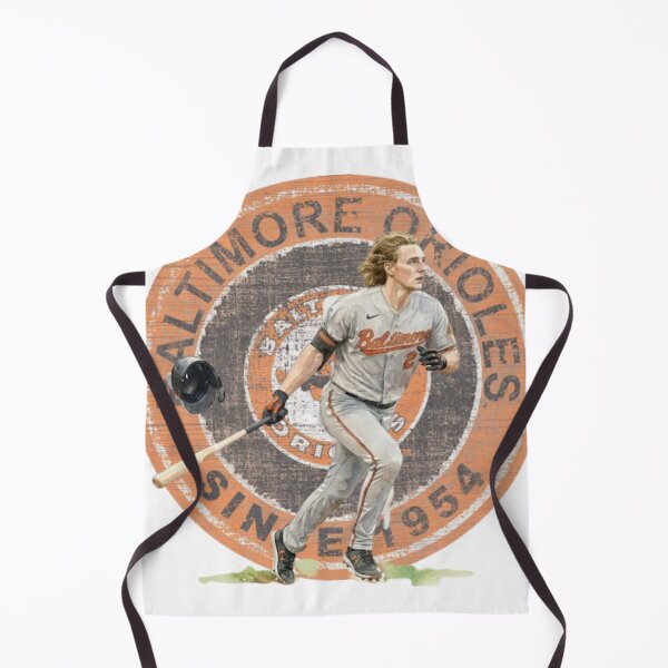 Item preview, Retro Baltimore Orioles Baseball player with long blonde hair, grunge logo designed and sold by Turnersports.