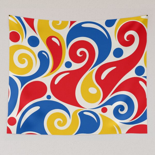 Item preview, Primary Colors Swirl Pattern designed and sold by Owcomm.