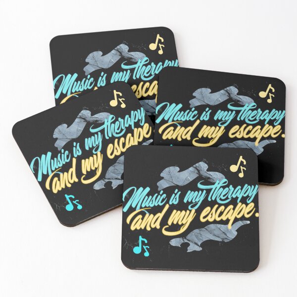 Item preview, Music Is My Therapy and My Escape designed and sold by Stefrait-7.