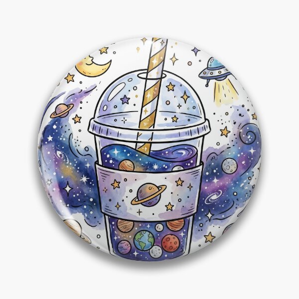 Item preview, Boba Tea Gift | Cosmic Bubble Tea Space Art | Cute Kawaii Galaxy Drink | Gen Z Aesthetic Birthday Present | Cafe Kitchen Decor designed and sold by Cosmic Doodle Co..